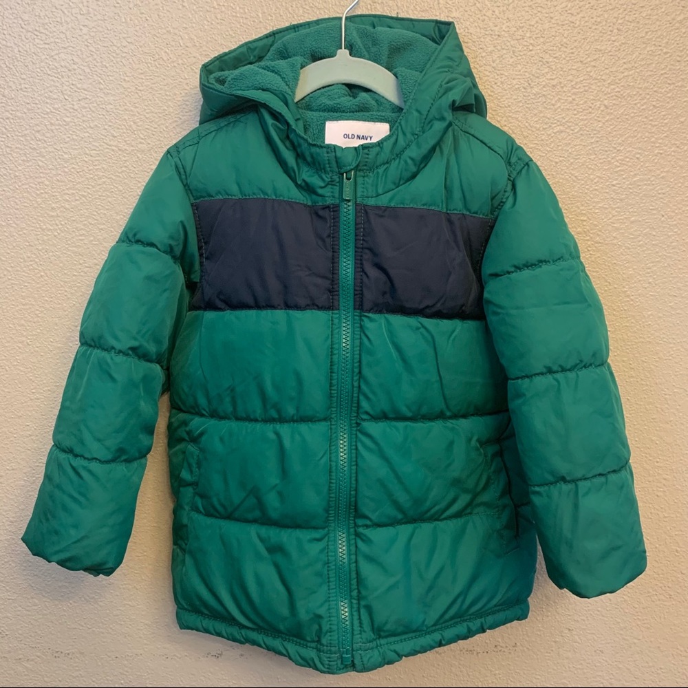 Old Navy Toddler Winter Puffer Fleece Lined Jacket